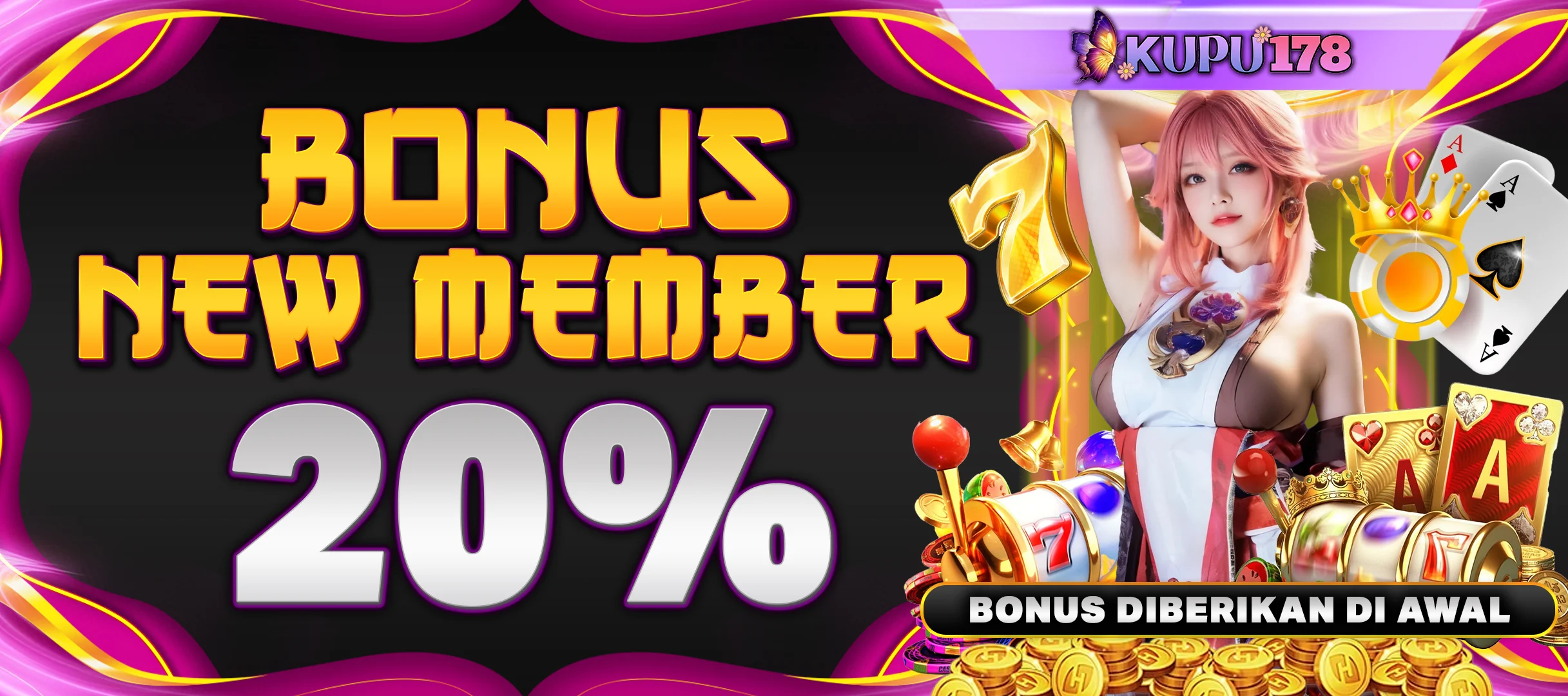 welcome bonus 20%